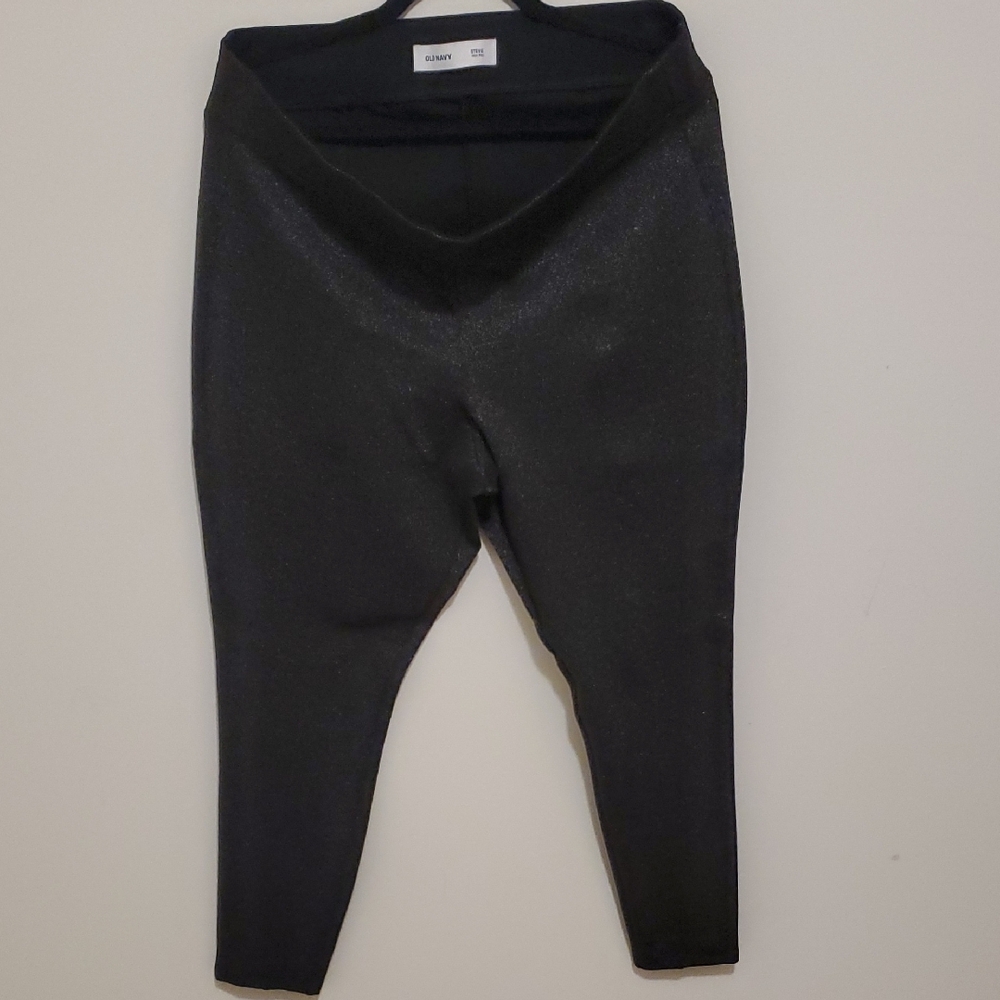 Old Navy Shimmering Black Skinny Pants